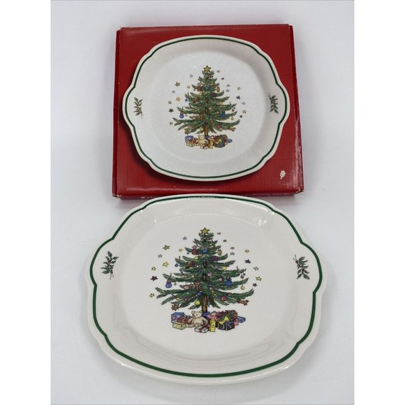 Nikko Other - VTG Happy Holidays Serving Tray or Plate 10" Christmas Holiday by Nikko Japan